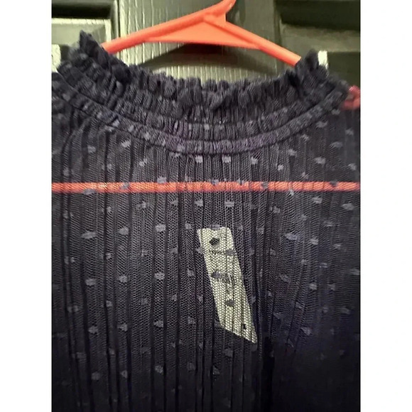 NWT Express Women's Purple High Neck Long Sleeves Blouse Top Size Extra Large - Picture 2 of 8